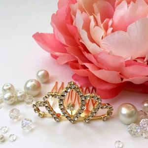 Princess For a Day Mini Bejeweled Tiara Hair Comb